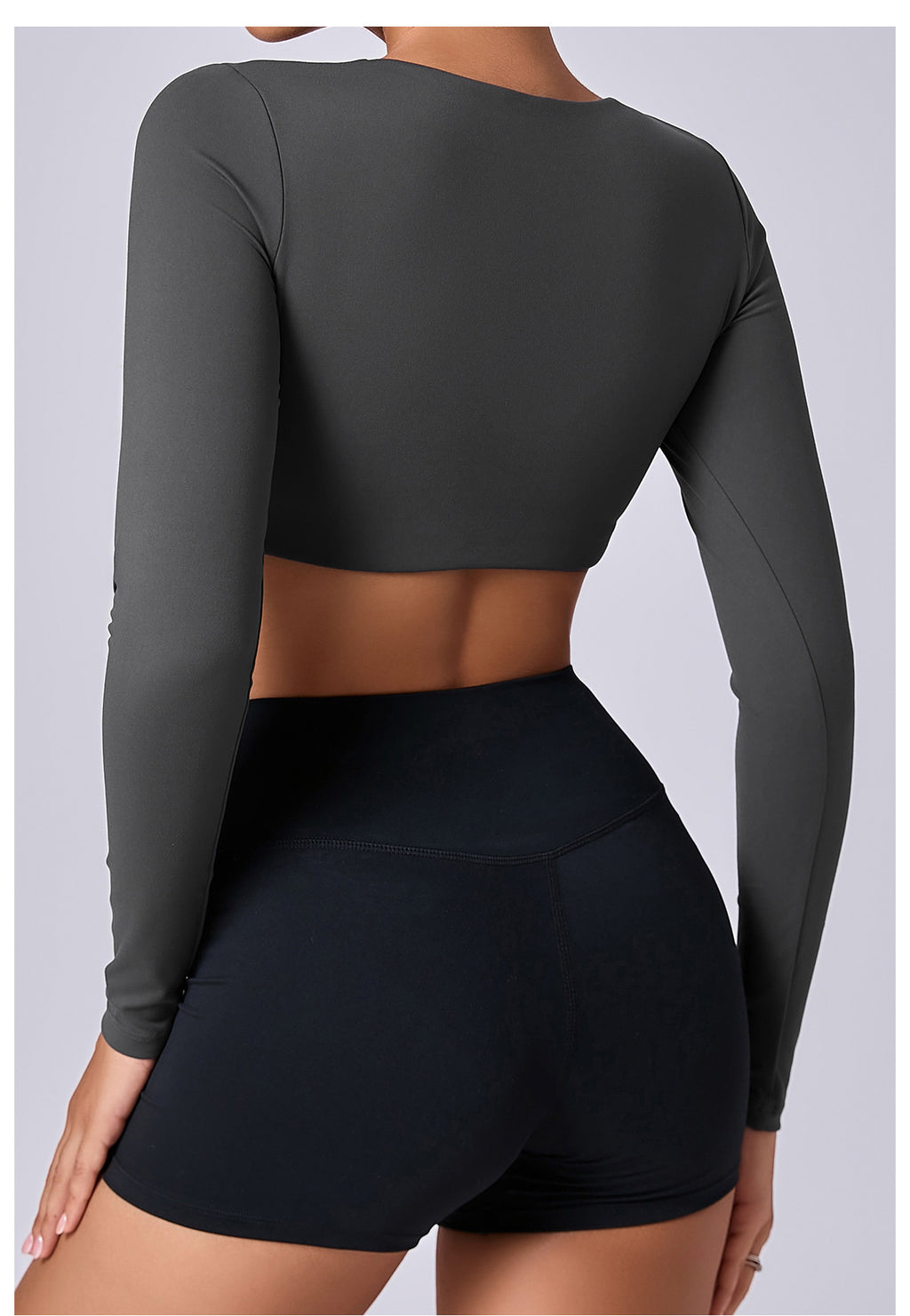 Winter Brushed Compression Long Sleeve Yoga Top | Pilates & Running Activewear