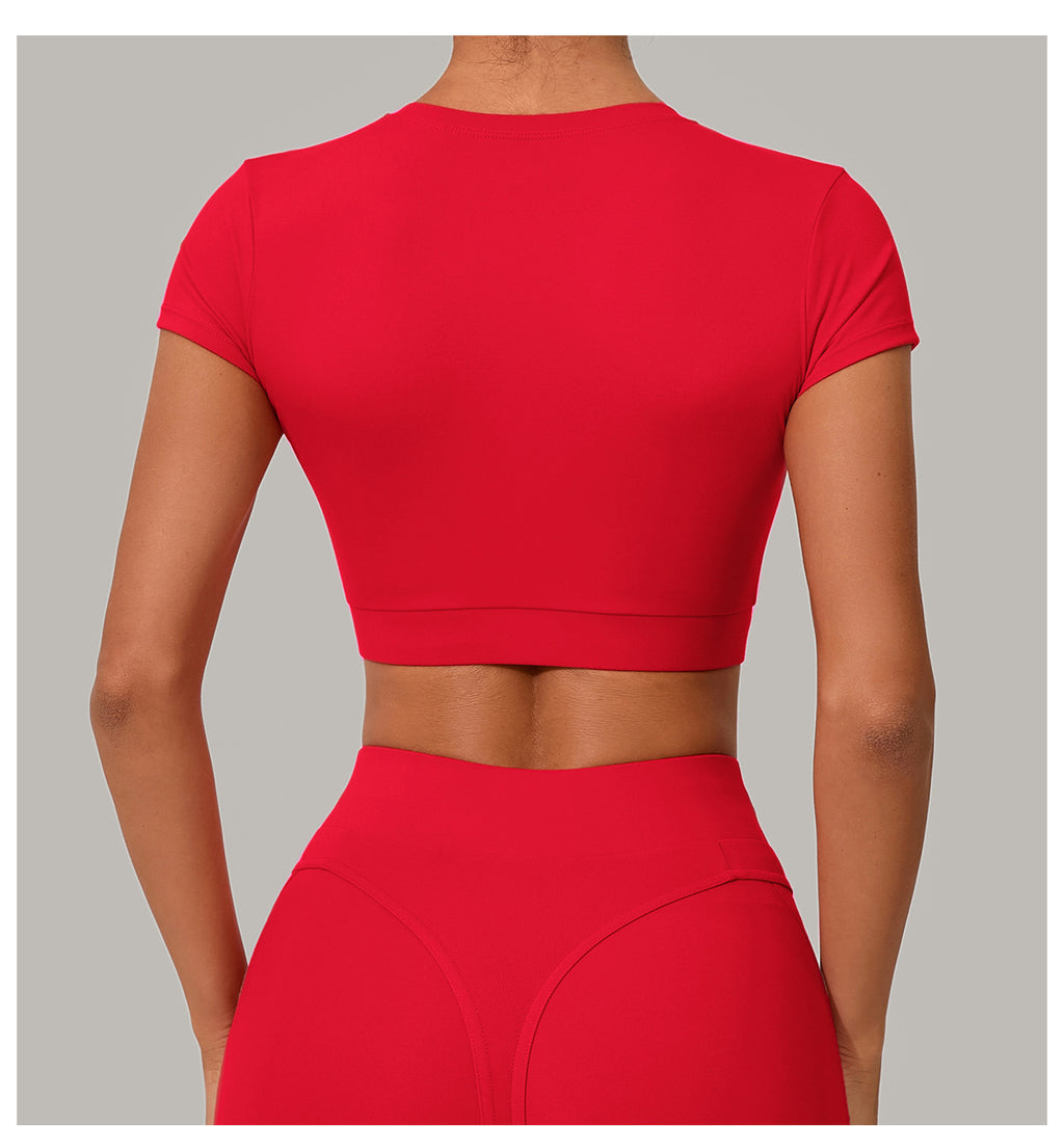 Everyday Tight Quick-Dry Fitness Tee｜Yoga Pilates & Running Active Short Sleeve Top