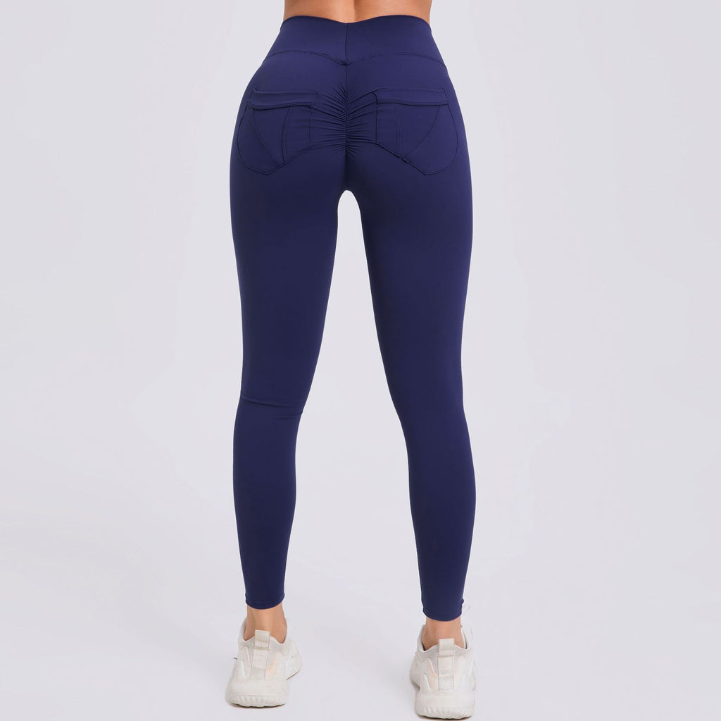 Naked-Feel Quick-Dry Running Leggings with Pockets | High-Waist Booty-Lift Yoga Pants