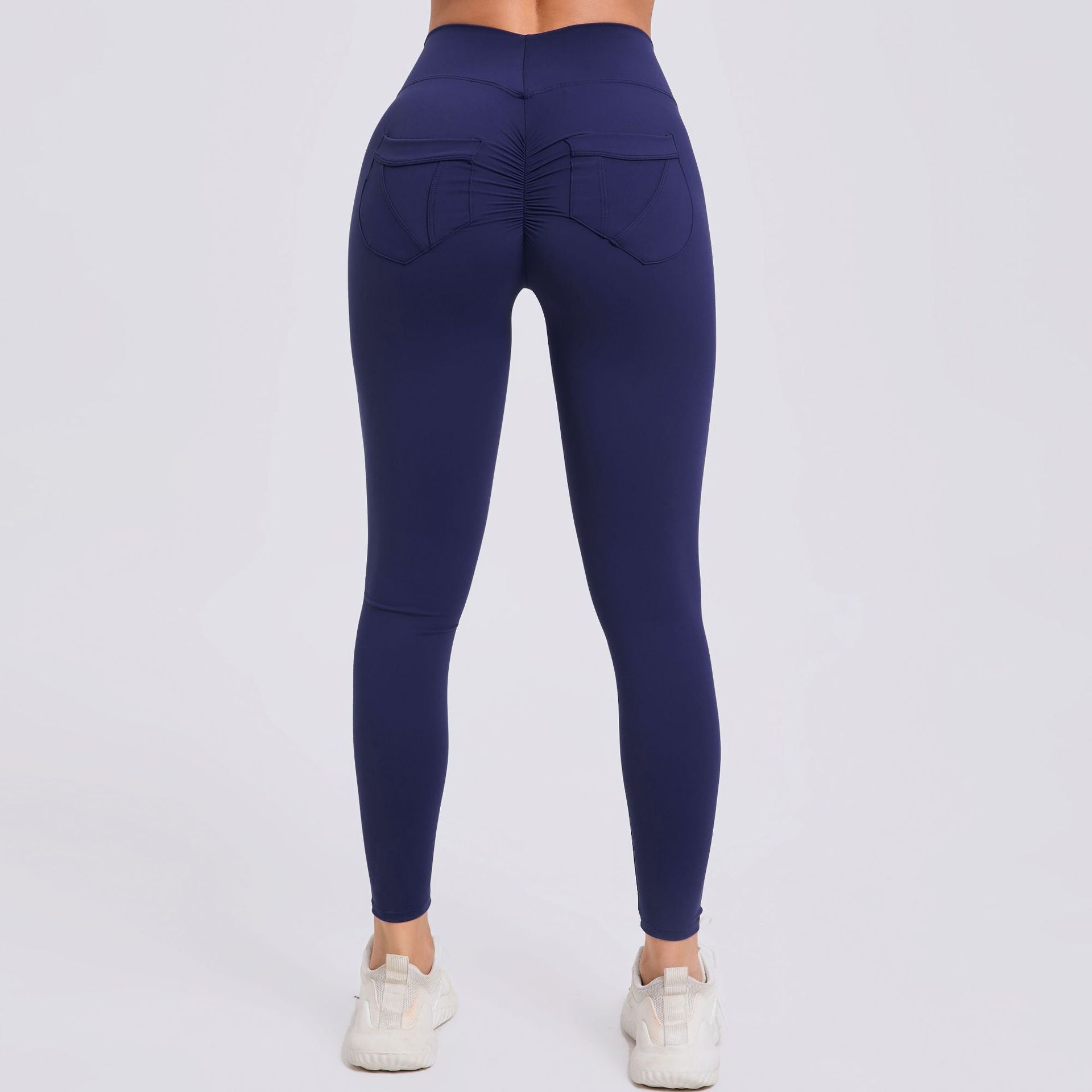 Naked-Feel Quick-Dry Running Leggings with Pockets | High-Waist Booty-Lift Yoga Pants