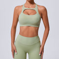 Hollow Back Slim Fit Yoga Tank | Shockproof Pilates Running & Outdoor Fitness Bra