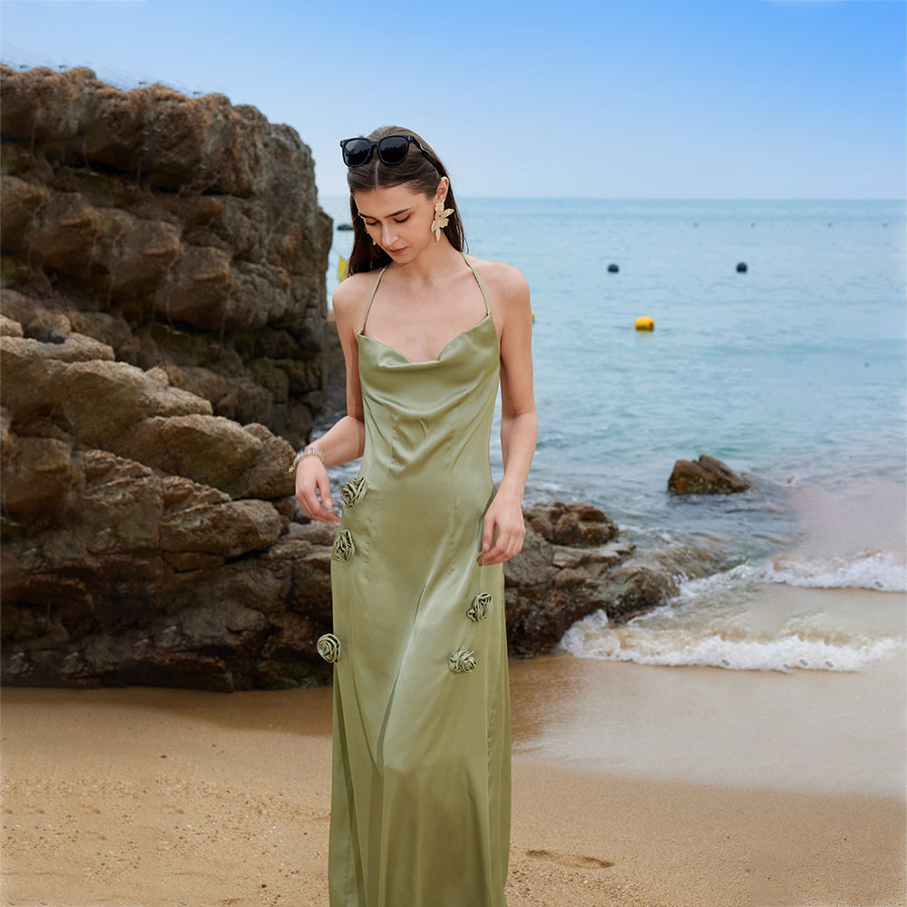 2026 Summer Sexy Hollow Out Knitted Beach Cover Up Bikini Swimsuit Dress For Women