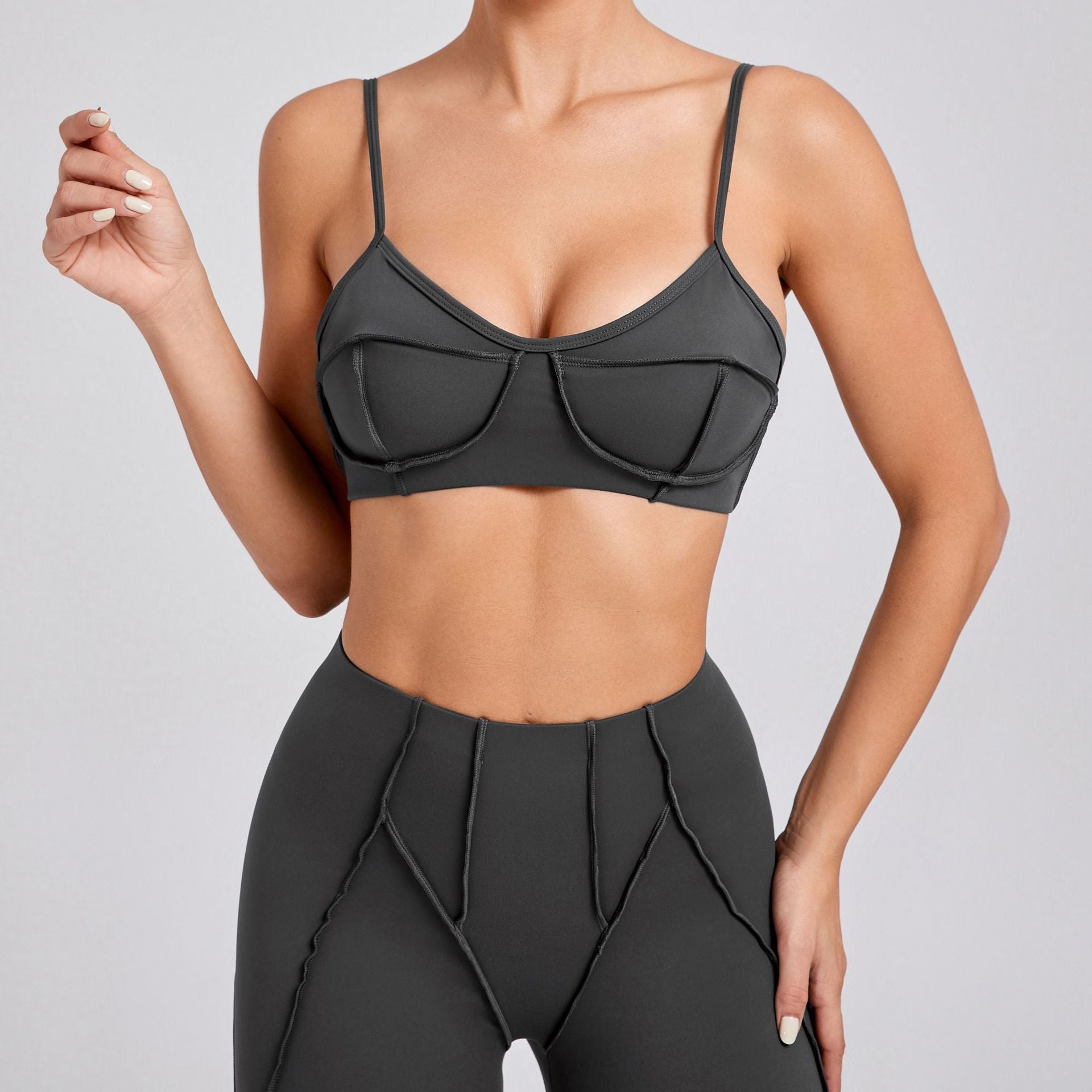 New Slim Fit Sports Tank for Women | Spaghetti Strap Cross Back Yoga & Running Bra