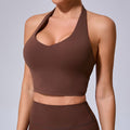 Shockproof Halter Yoga Tank for Women | Slimming Quick-Dry Running Sports Bra 11359