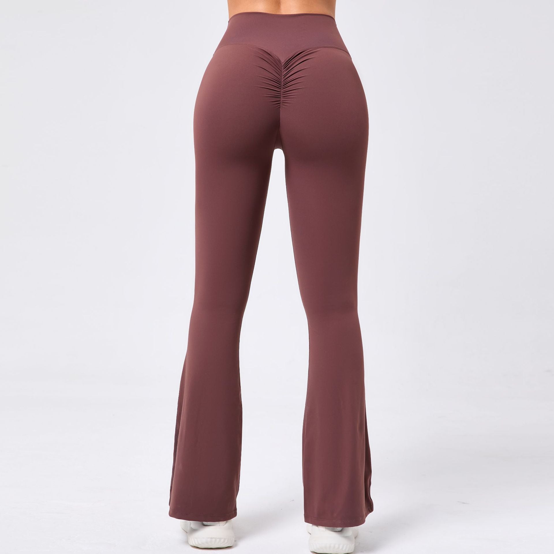 Wide-Leg Naked-Feel Yoga Flare Pants | High-Waist Dance Fitness Activewear