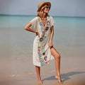2026 New Arrival | Hand-Crocheted Maxi Beach Cover-Up | Sexy Split Hem Woven Robe Dress for Women