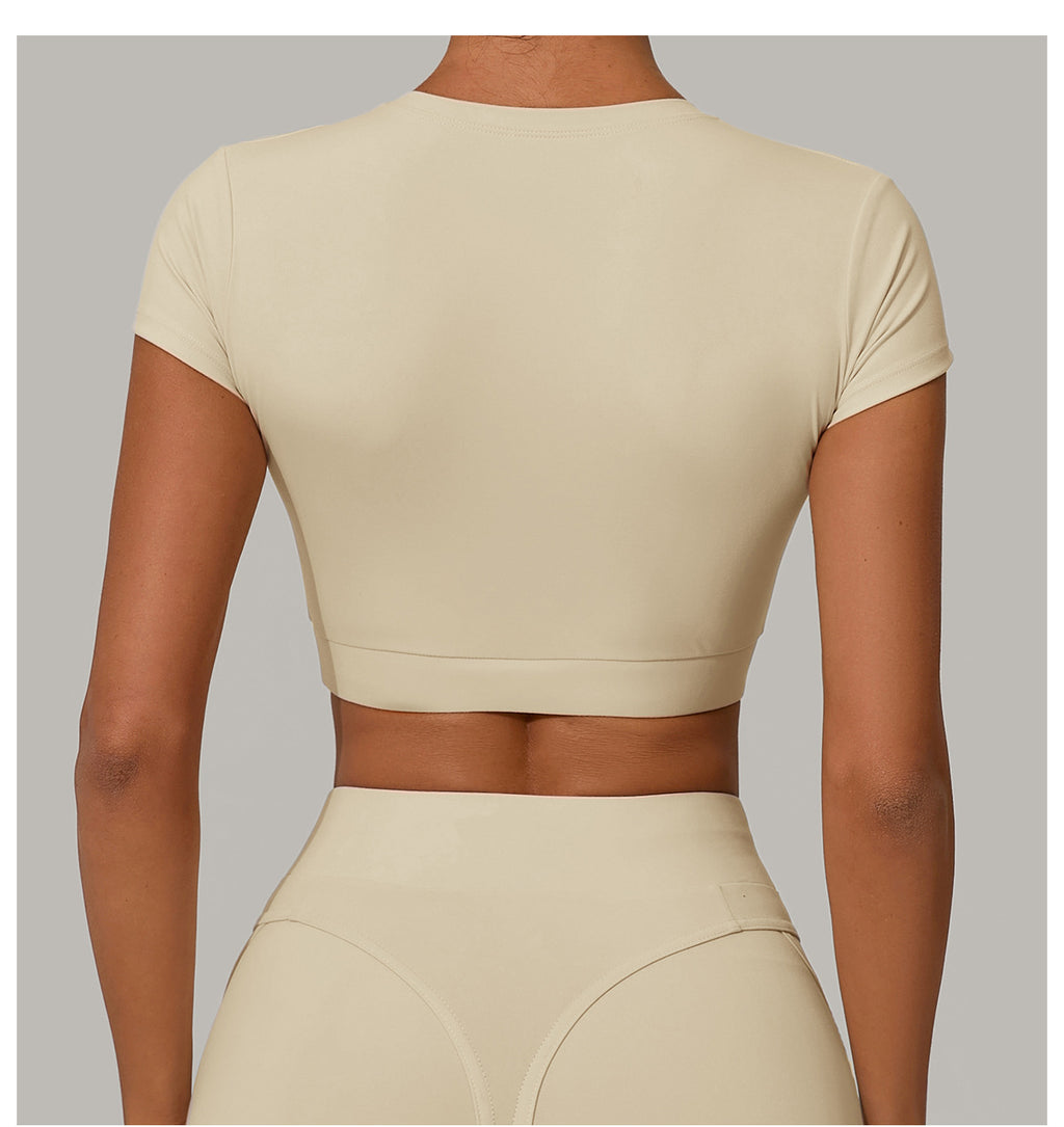 Everyday Tight Quick-Dry Fitness Tee｜Yoga Pilates & Running Active Short Sleeve Top