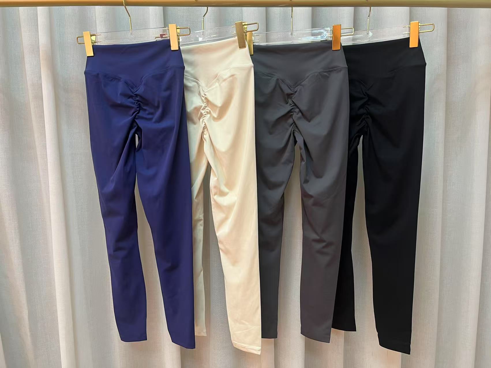 Invisible Ruched Quick-Dry Fitness Leggings | High-Waist Booty-Lift Yoga Pants