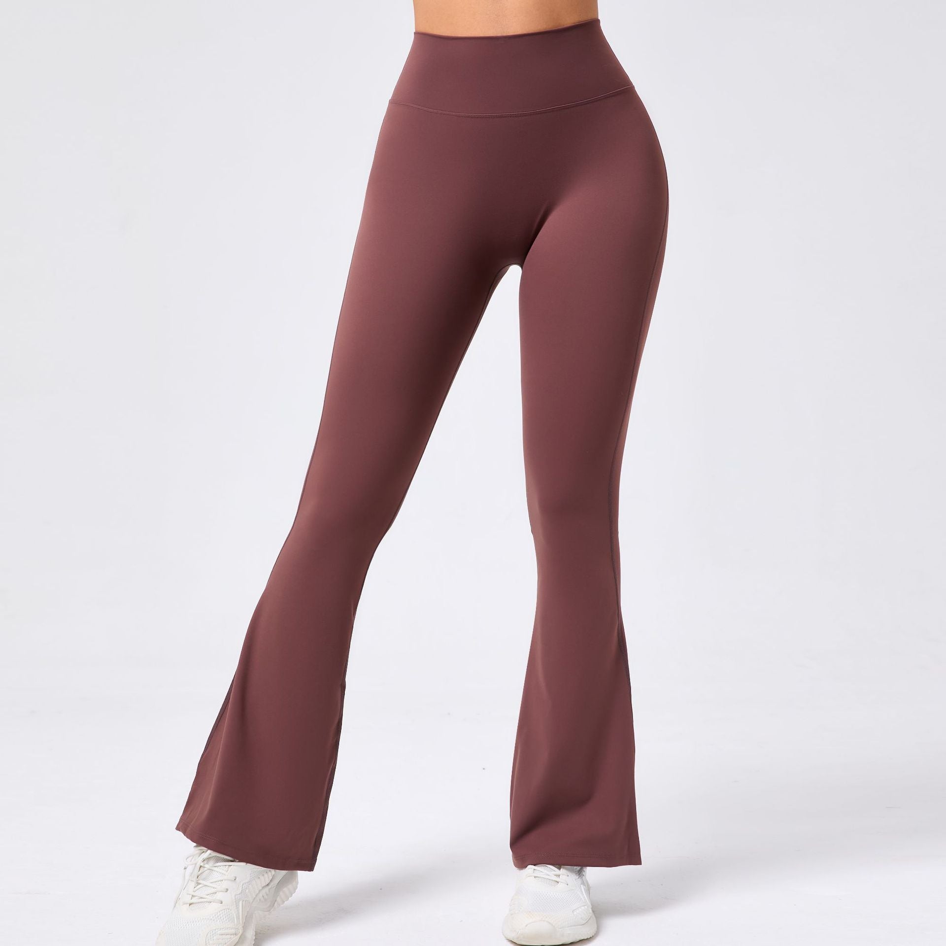 Wide-Leg Naked-Feel Yoga Flare Pants | High-Waist Dance Fitness Activewear