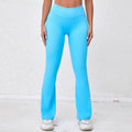 New Naked-Feel Stretch Peach-Lift Yoga Flare Pants | Slimming Dance Training Fitness Pants