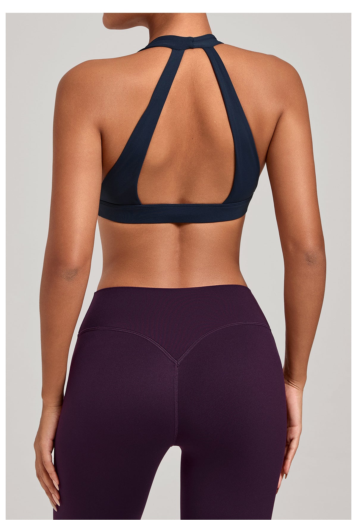 Push-Up Halter Strap Yoga Bra | Slim Fit Outdoor Running & Fitness Sports Top