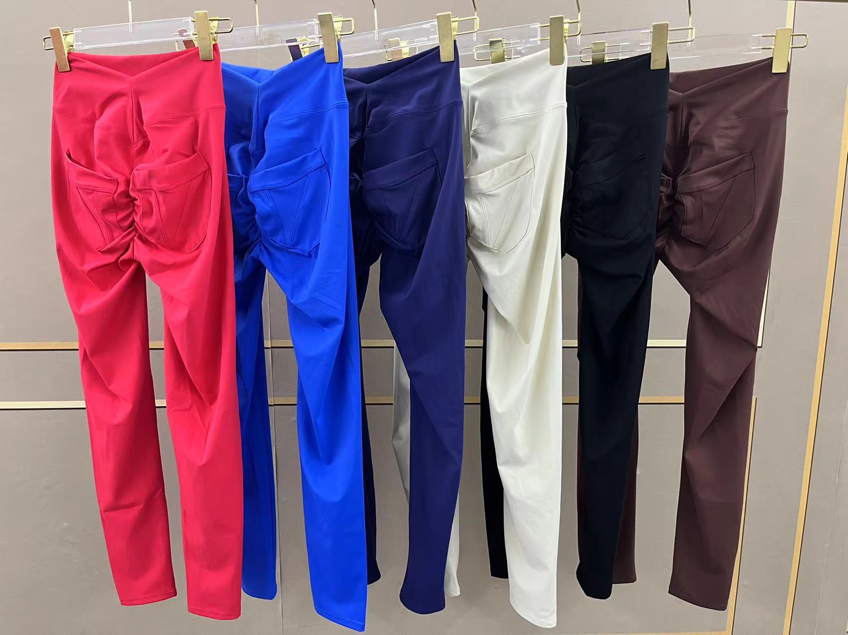 Naked-Feel Quick-Dry Running Leggings with Pockets | High-Waist Booty-Lift Yoga Pants