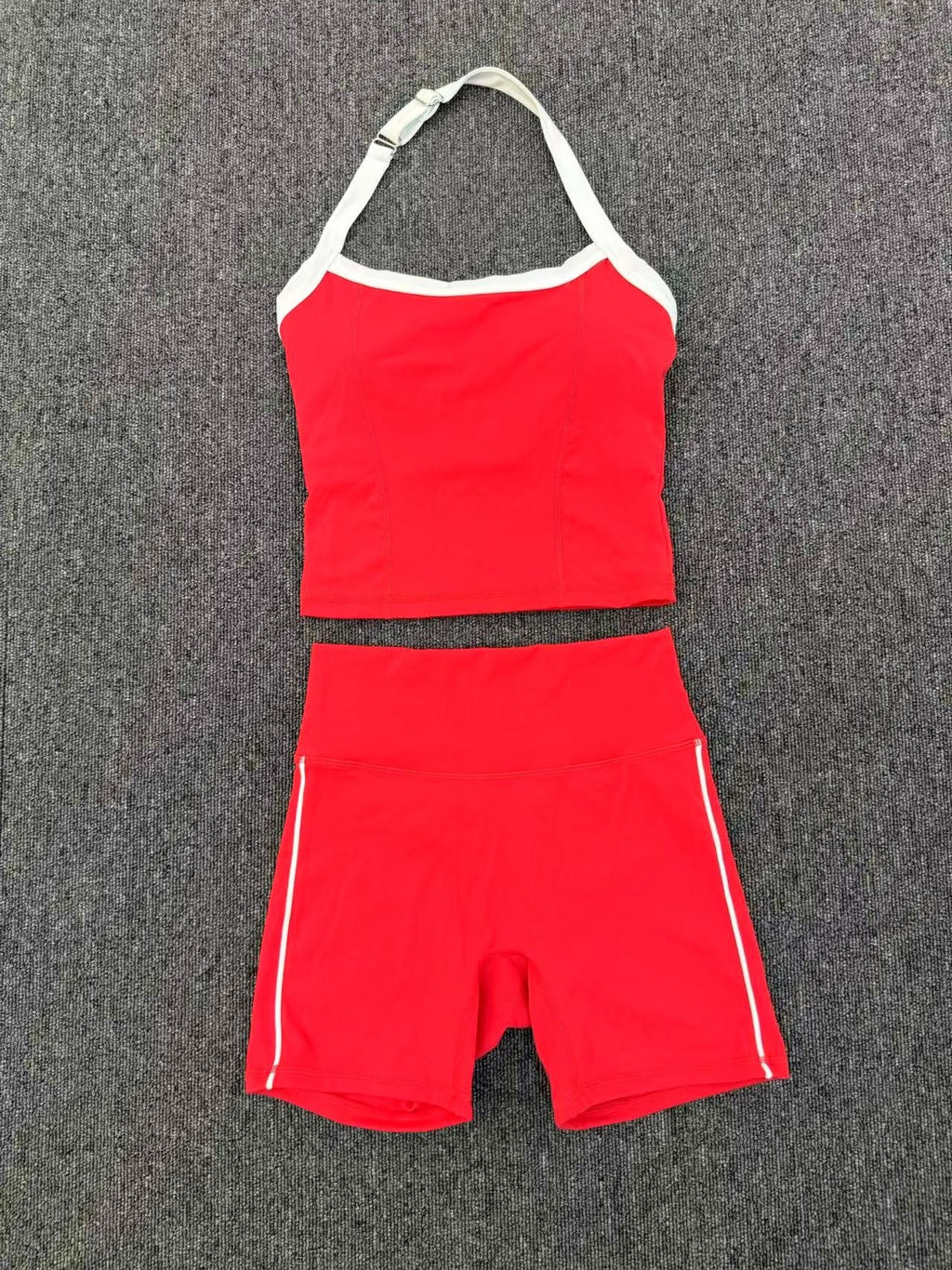 Brushed Compression Yoga Set | Quick-Dry Outdoor Running Fitness Outfit