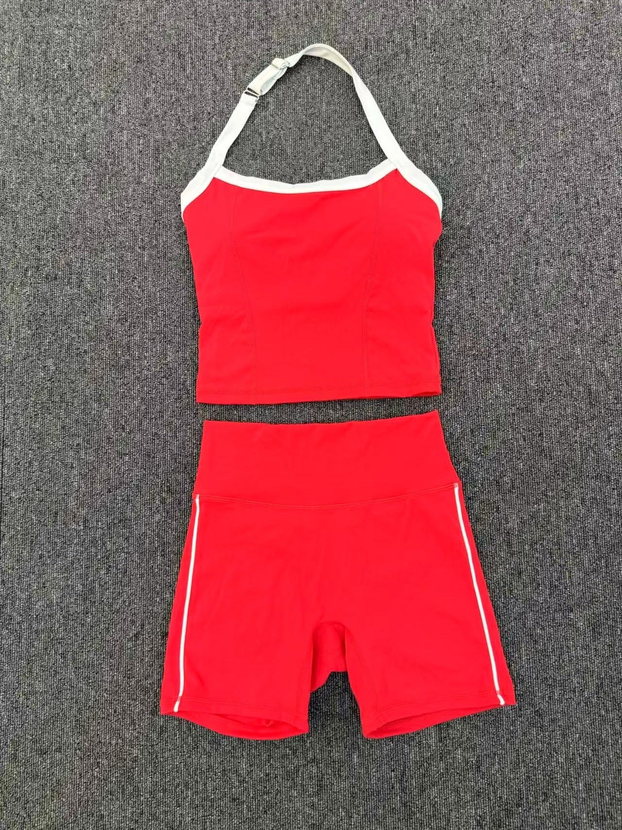 Brushed Compression Yoga Set | Quick-Dry Outdoor Running Fitness Outfit