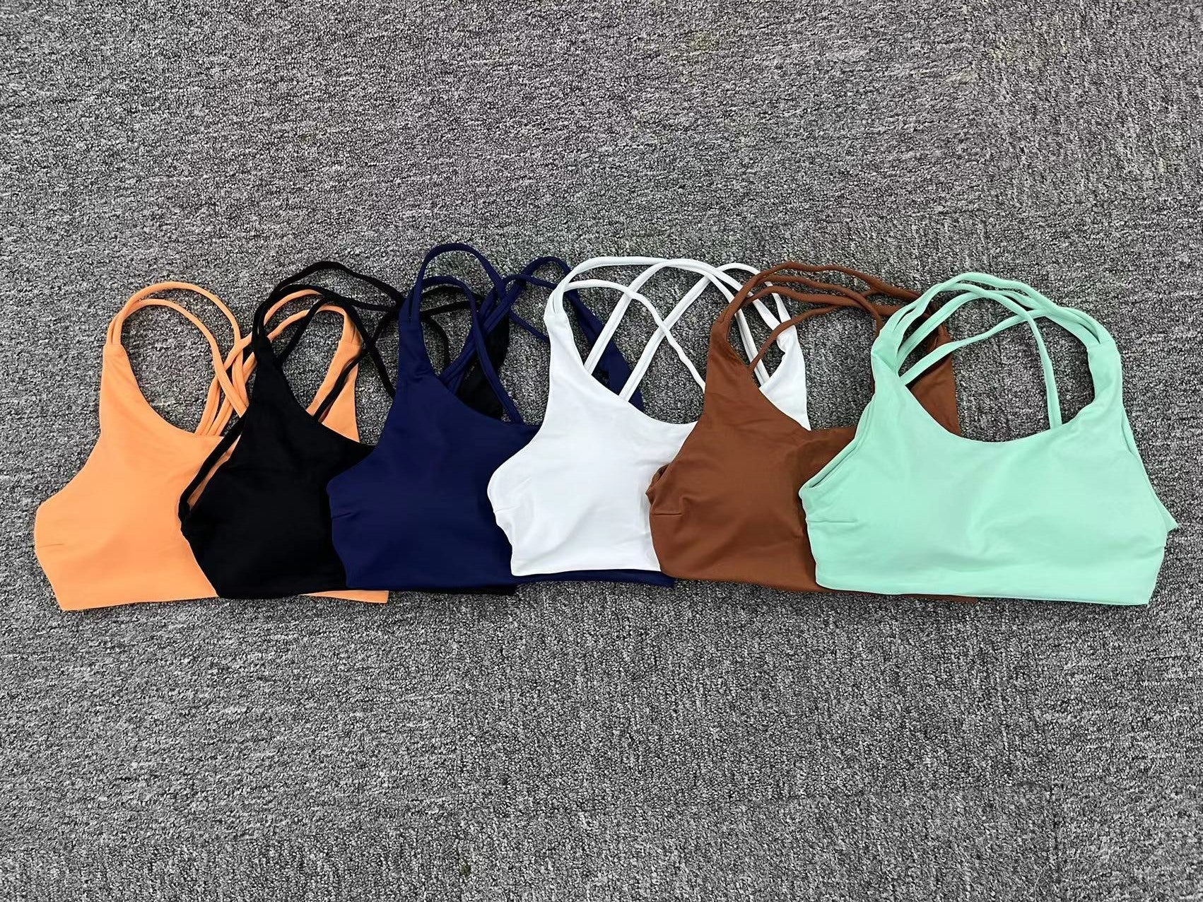 New Breathable Naked-Feel Yoga Sports Bra | Quick-Dry Running & Fitness Cross Back Top