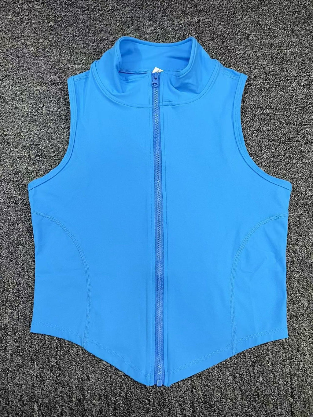 Sleeveless High Neck Zip-Up Sports Vest for Women | Yoga & Running Quick-Dry Jacket
