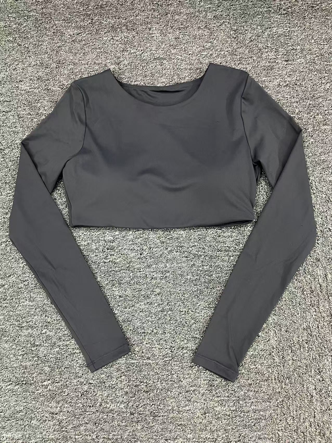 Winter Brushed Compression Long Sleeve Yoga Top | Pilates & Running Activewear