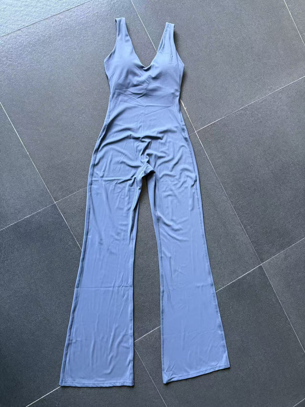 Flared Yoga Jumpsuit One-Piece Tight Wide-Leg Running Fitness Wear