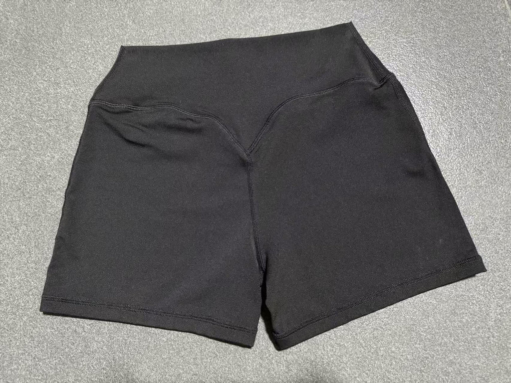 High-Waist Tight Yoga Shorts Tummy Control Scrunch Butt Workout Shorts