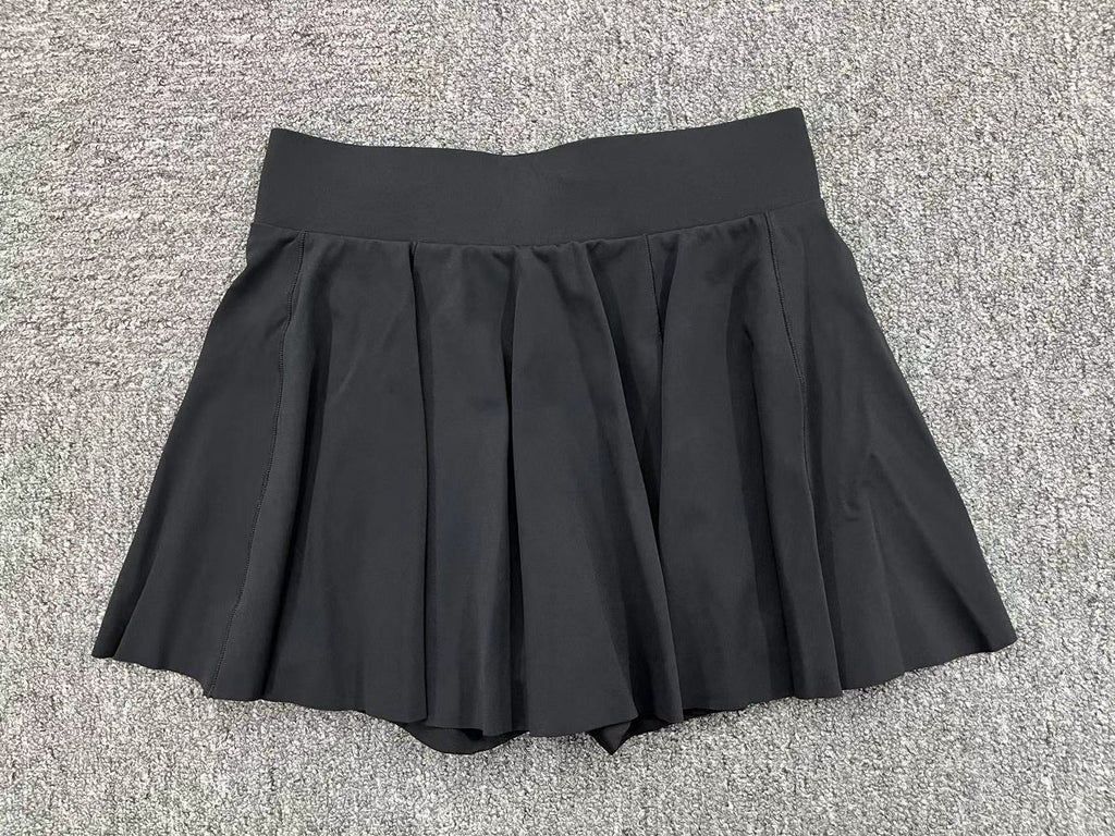Casual Pleated Sports Skirt with Ball Pocket | Quick-Dry Anti-Exposure Tennis Skort