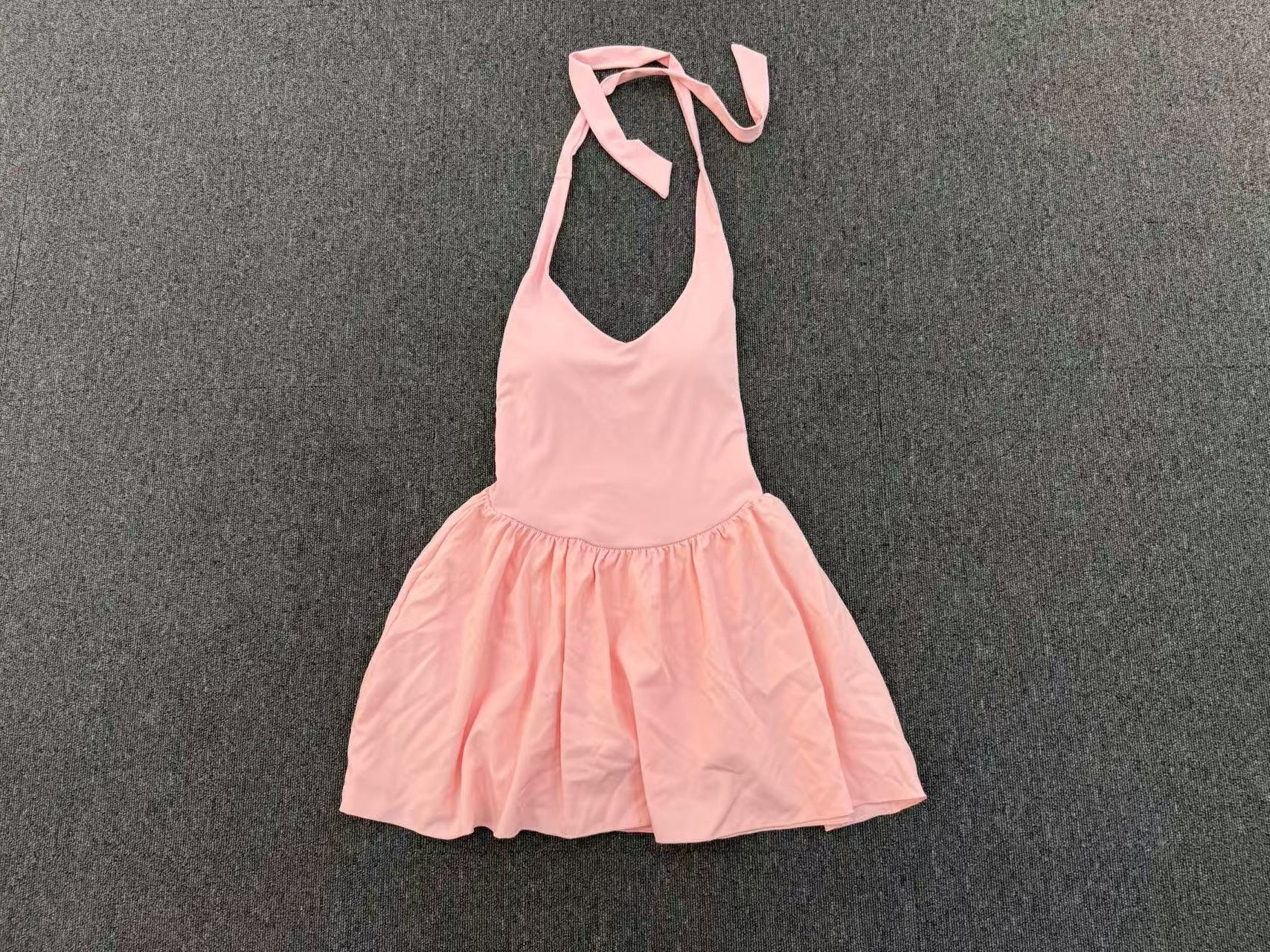 Tie-Back Second-Skin Tennis Dress | Anti-Exposure Running & Fitness Sports Skirt