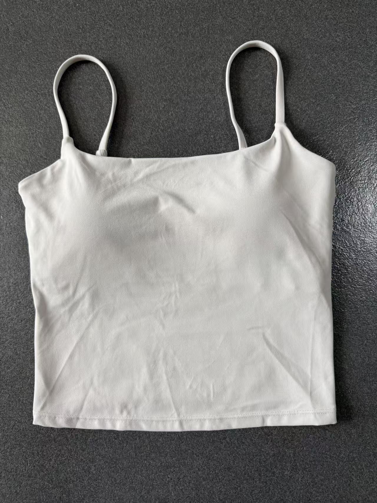 Slim Fit Cross Back Yoga Tank | Quick-Dry Fitness Camisole for Running & Training
