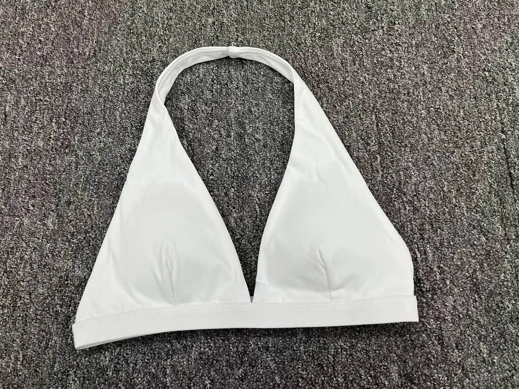 Halter Neck Open Back Yoga Bra | Naked-Feel Quick-Dry Sports Bra for Running & Fitness