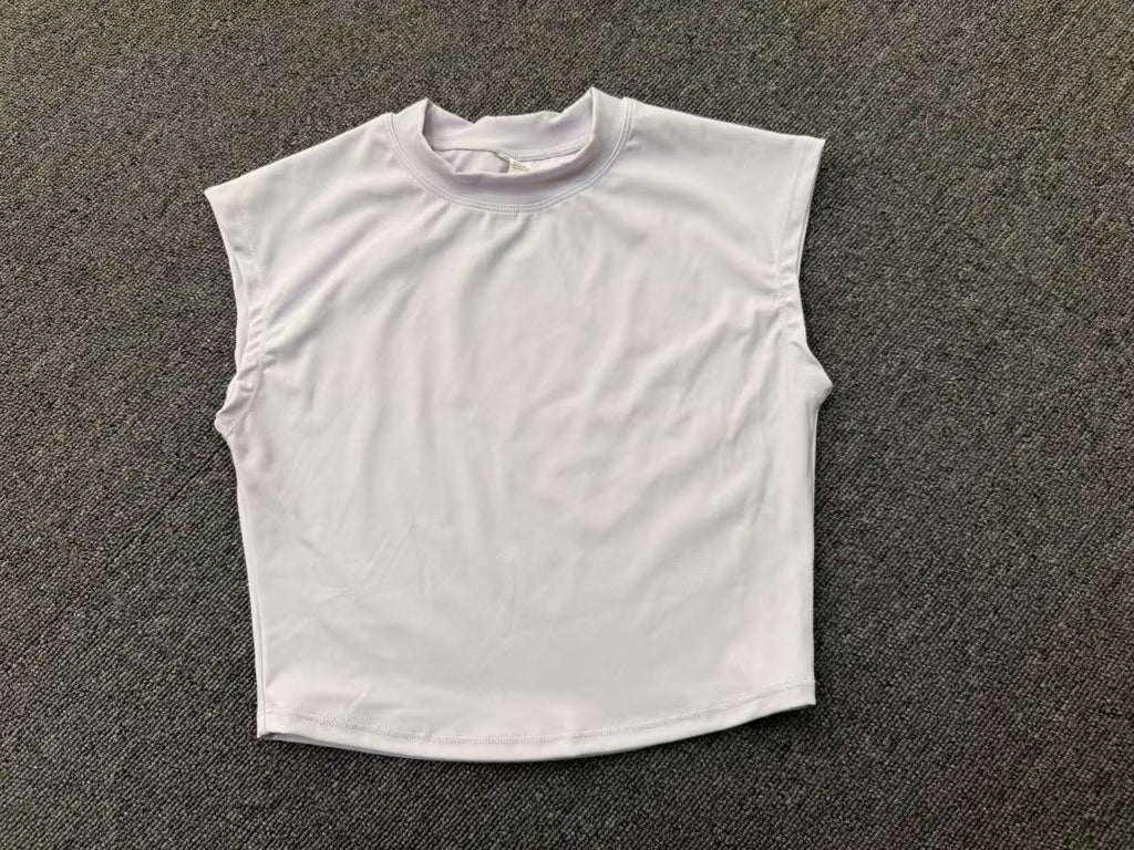 Tight Quick-Dry Flutter Sleeve Yoga Tee｜Lightweight Fitness & Casual Running Top for Women