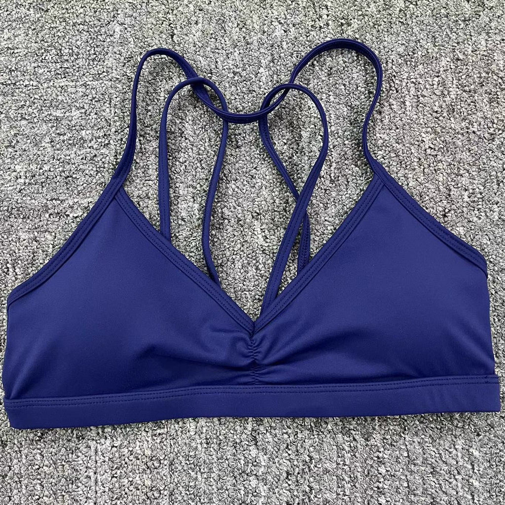 Removable Strap Yoga Bra Top for Women | Quick-Dry Slim Fit Running & Fitness Activewear
