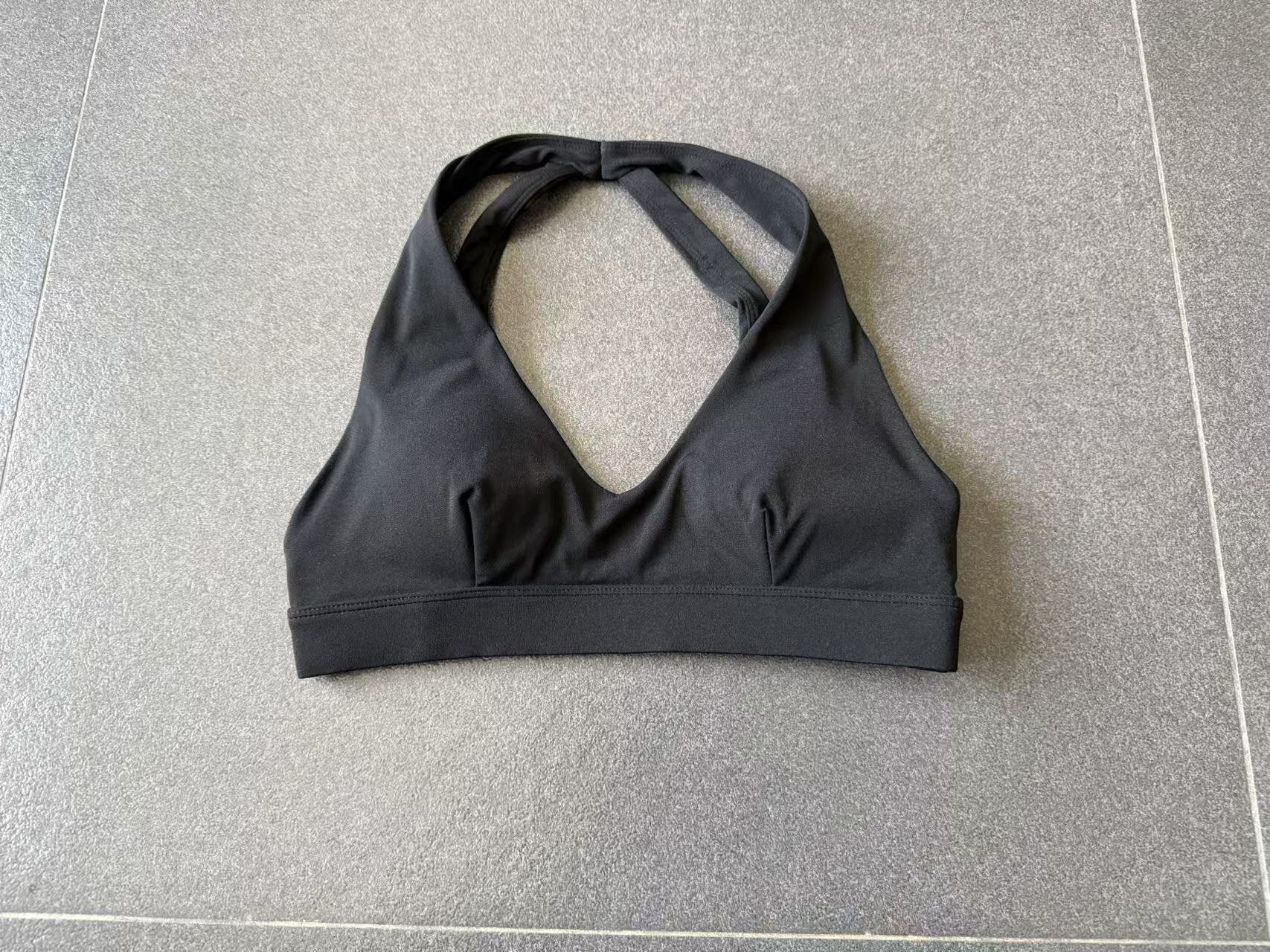Push-Up Halter Strap Yoga Bra | Slim Fit Outdoor Running & Fitness Sports Top