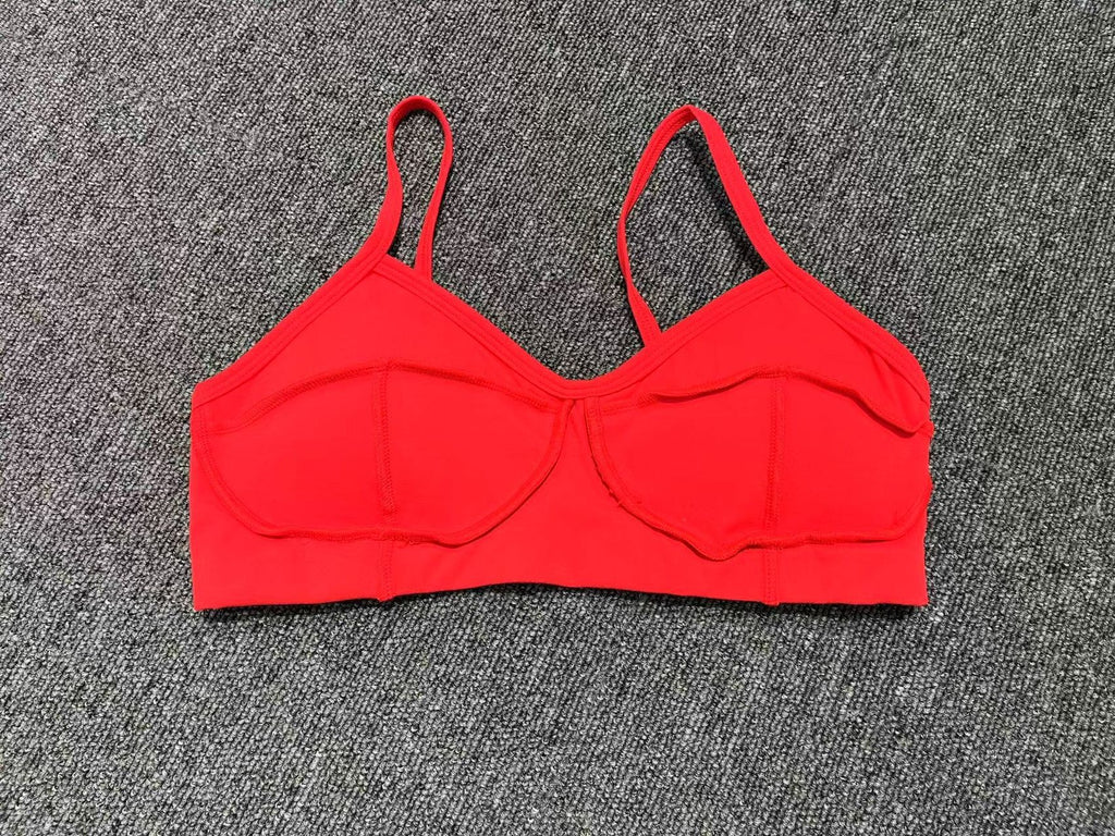 New Slim Fit Sports Tank for Women | Spaghetti Strap Cross Back Yoga & Running Bra