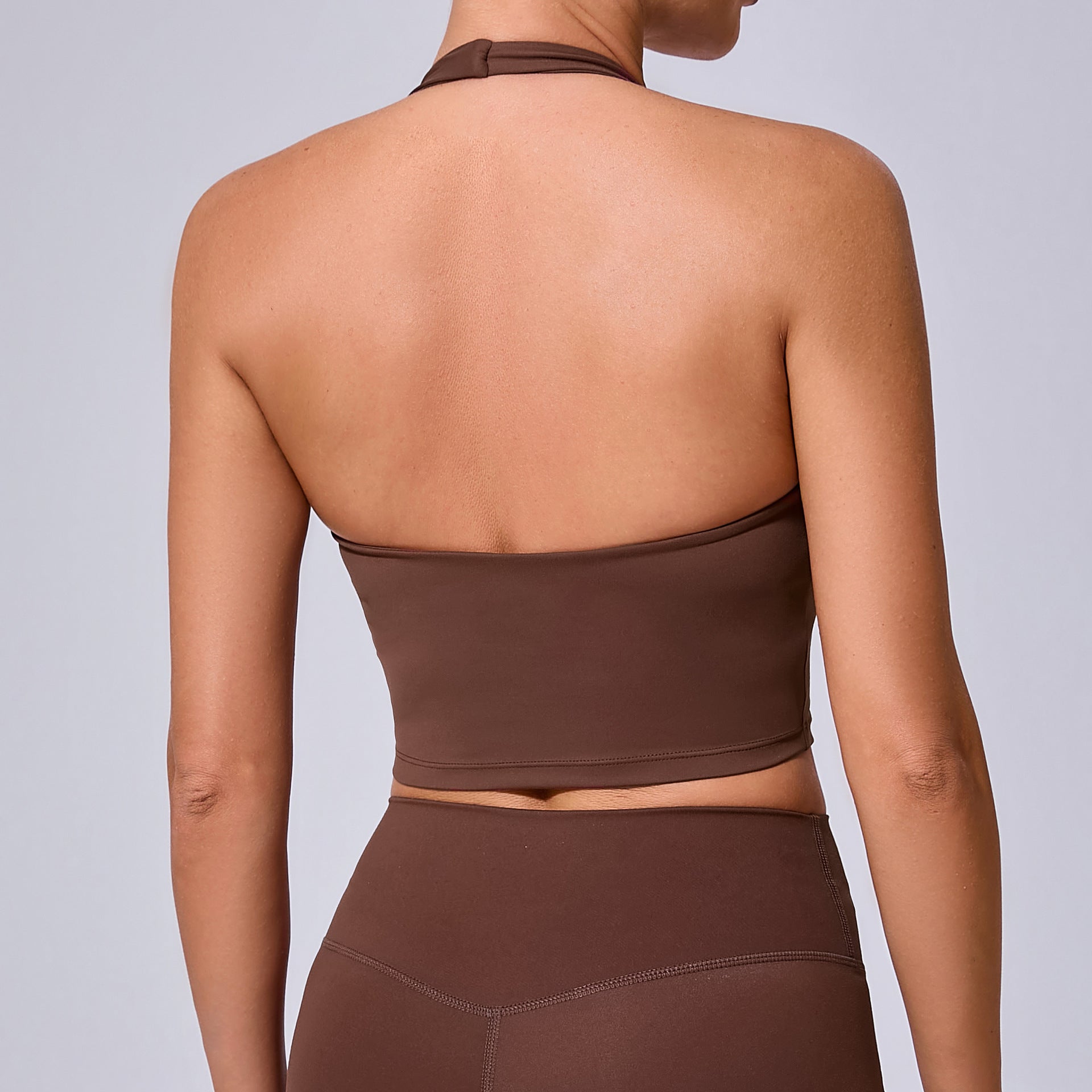 Shockproof Halter Yoga Tank for Women | Slimming Quick-Dry Running Sports Bra 11359