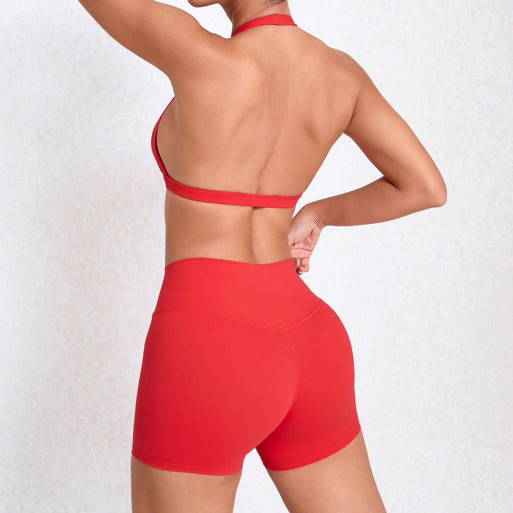 Quick-Dry Second-Skin Yoga Set | Sexy Cross Back Running Fitness Outfit