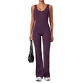 Flared Yoga Jumpsuit One-Piece Tight Wide-Leg Running Fitness Wear
