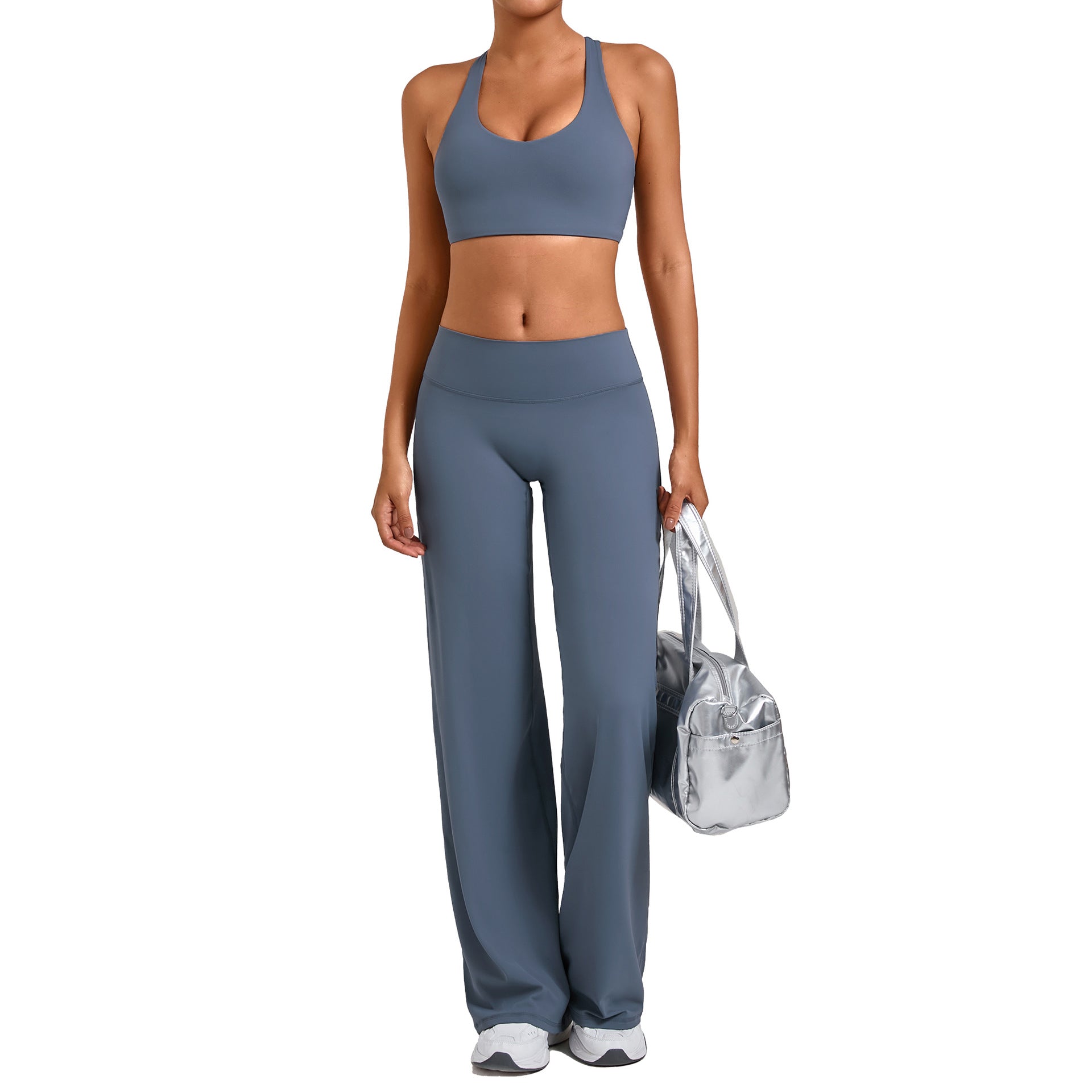 Racerback Slim Fit Yoga Set | Outdoor Running Training Fitness Two-Piece