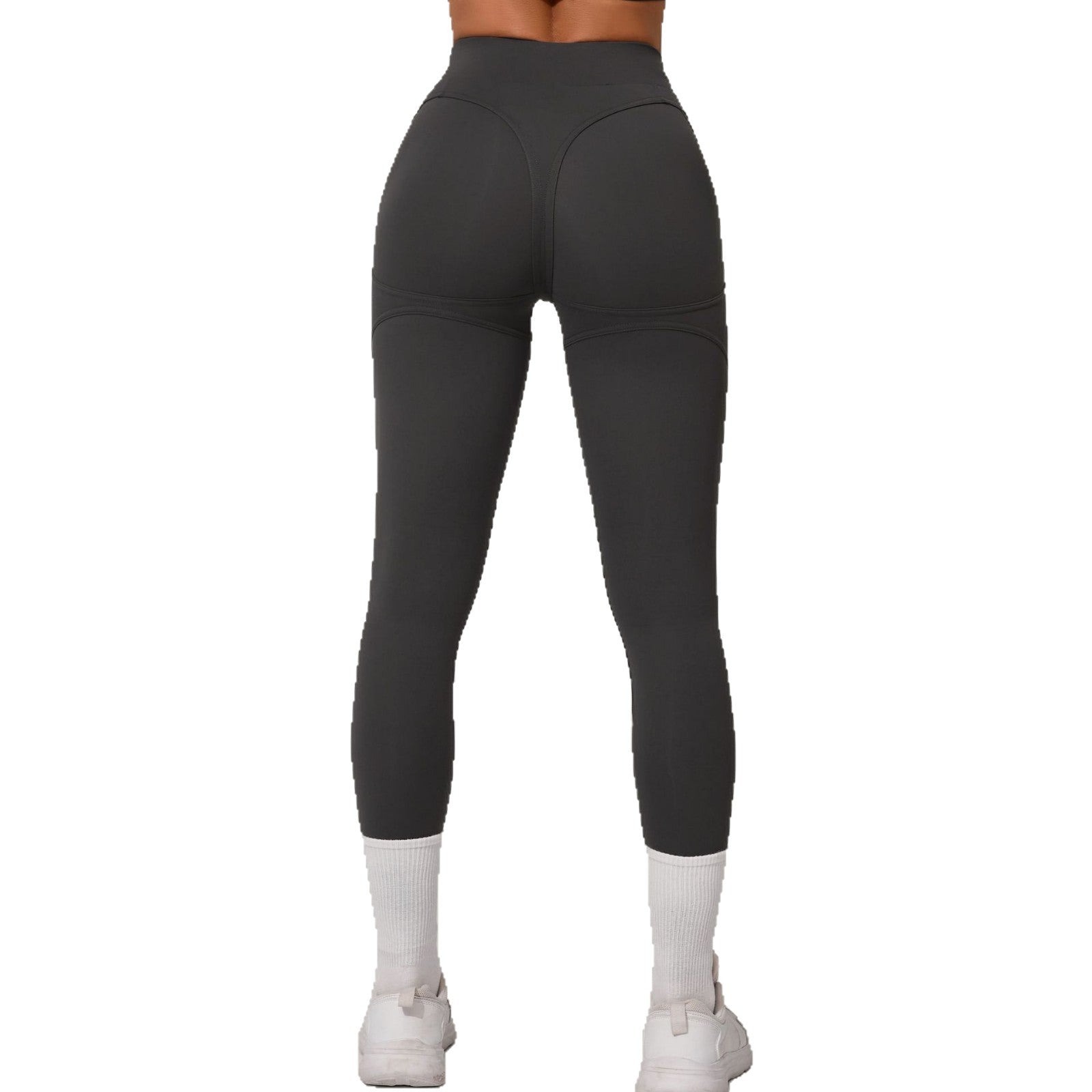 Brushed High-Waist Booty-Lift Yoga Leggings | Quick-Dry Slim Fit Running Pants