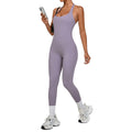 Halter Neck Yoga Jumpsuit Outdoor Dance Fitness Tight Bodysuit