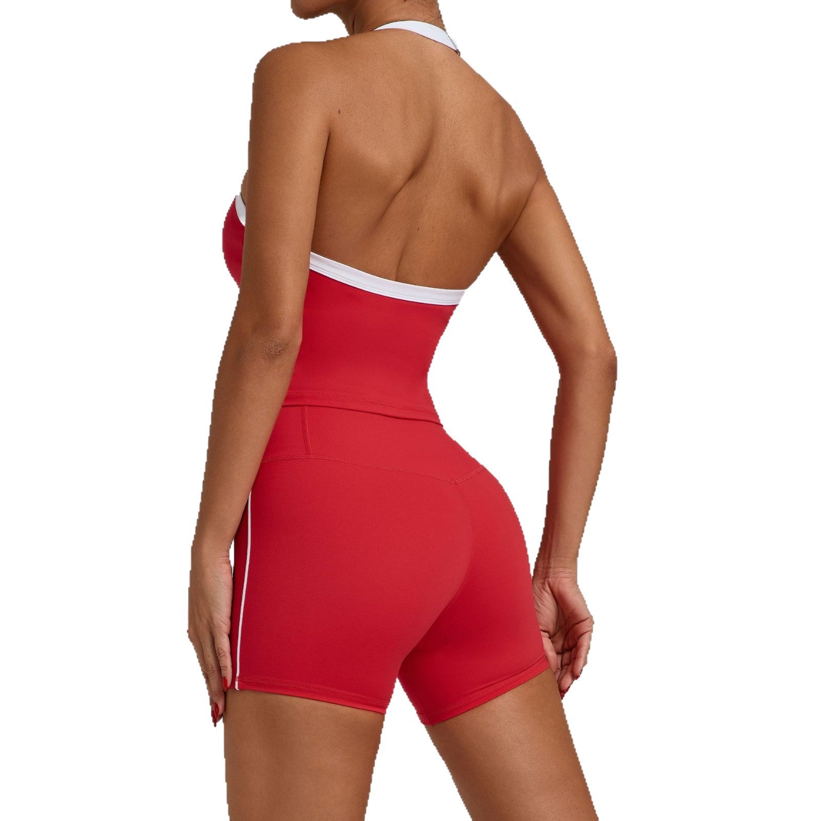 Brushed Compression Yoga Set | Quick-Dry Outdoor Running Fitness Outfit