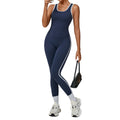 Contrast Patchwork Sports Set | Second-Skin Compression Running Yoga Outfit