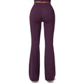 Invisible Ruched Yoga Flare Pants | High-Waist Booty-Lift Wide-Leg Fitness Trousers