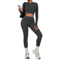Brushed Compression Quick-Dry Yoga Set | Winter Outdoor Running Outfit