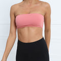 New Strapless Bandeau Yoga Sports Bra | Cross Back Fitness & Training Bra