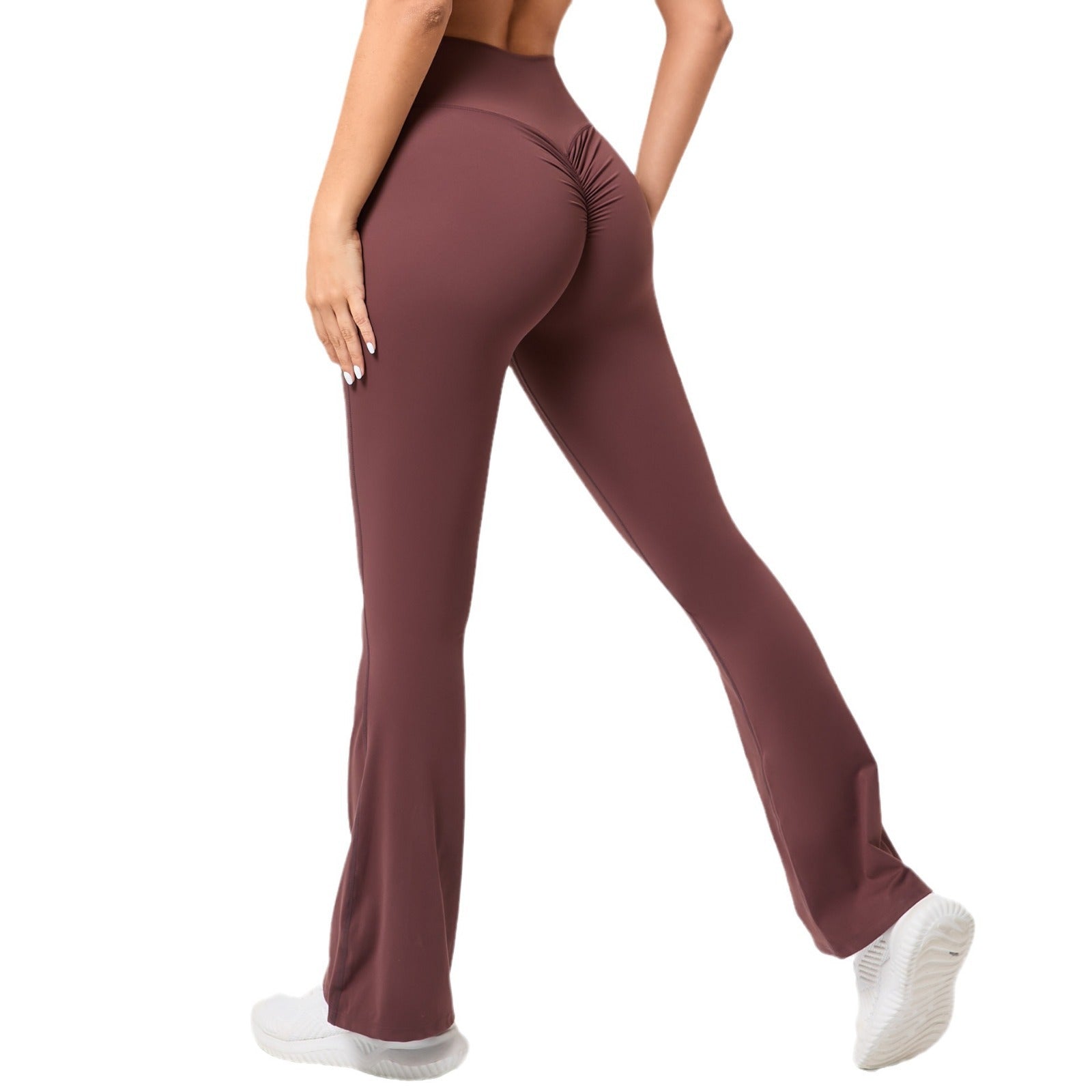 Wide-Leg Naked-Feel Yoga Flare Pants | High-Waist Dance Fitness Activewear