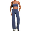 Second-Skin Bandeau Cross Back Yoga Set | Outdoor Running Fitness Two-Piece