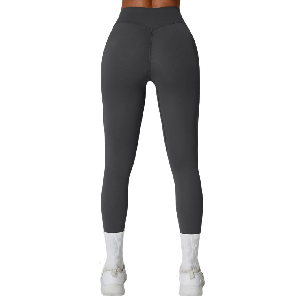 Invisible Ruched Quick-Dry Fitness Leggings | High-Waist Booty-Lift Yoga Pants