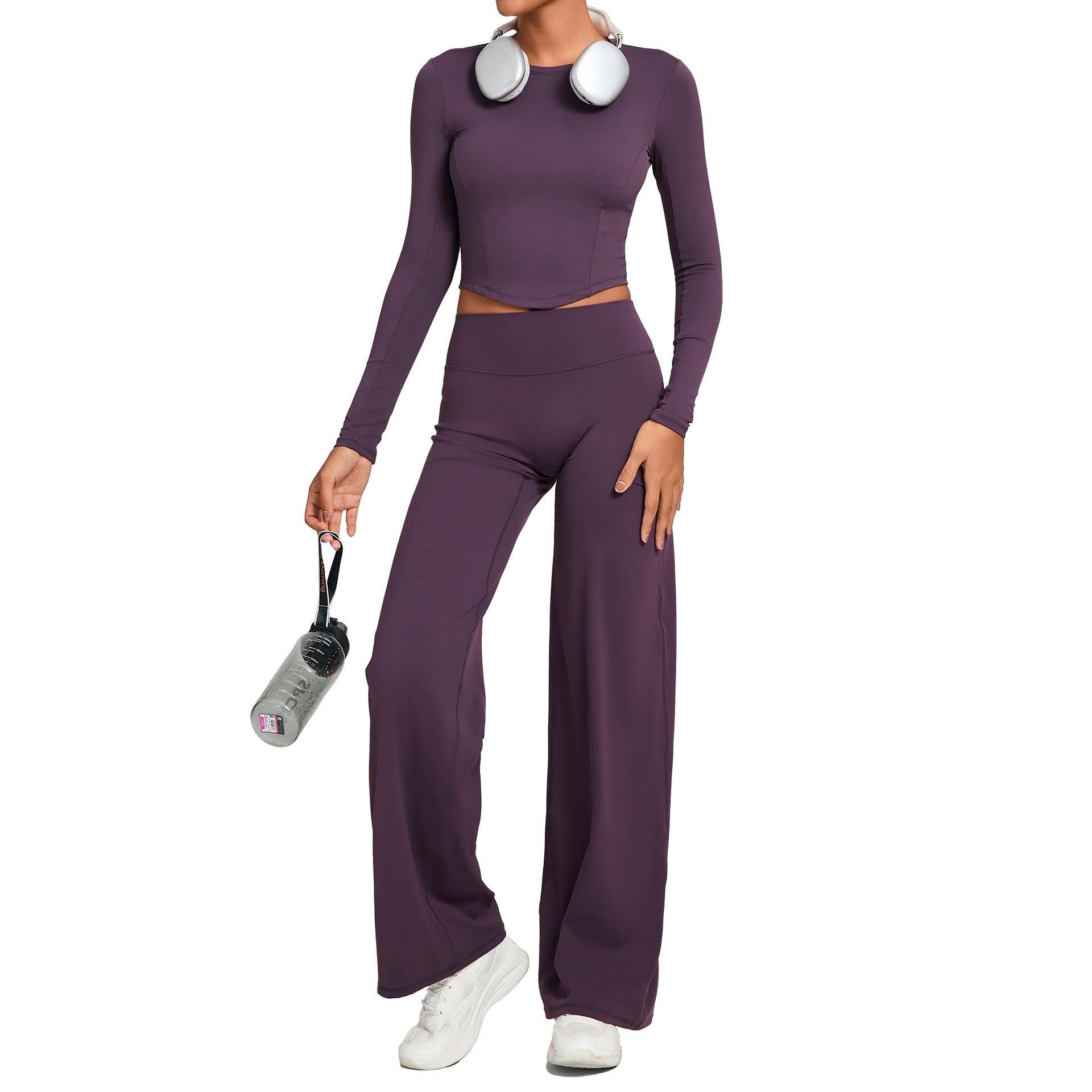Fall Winter Second-Skin Yoga Set | Quick-Dry Slim Fit Fitness Two-Piece Outfit