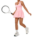 Tie-Back Second-Skin Tennis Dress | Anti-Exposure Running & Fitness Sports Skirt