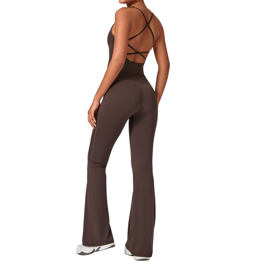 Invisible Ruched High-Waist Yoga Set | Quick-Dry Running & Fitness Outfit
