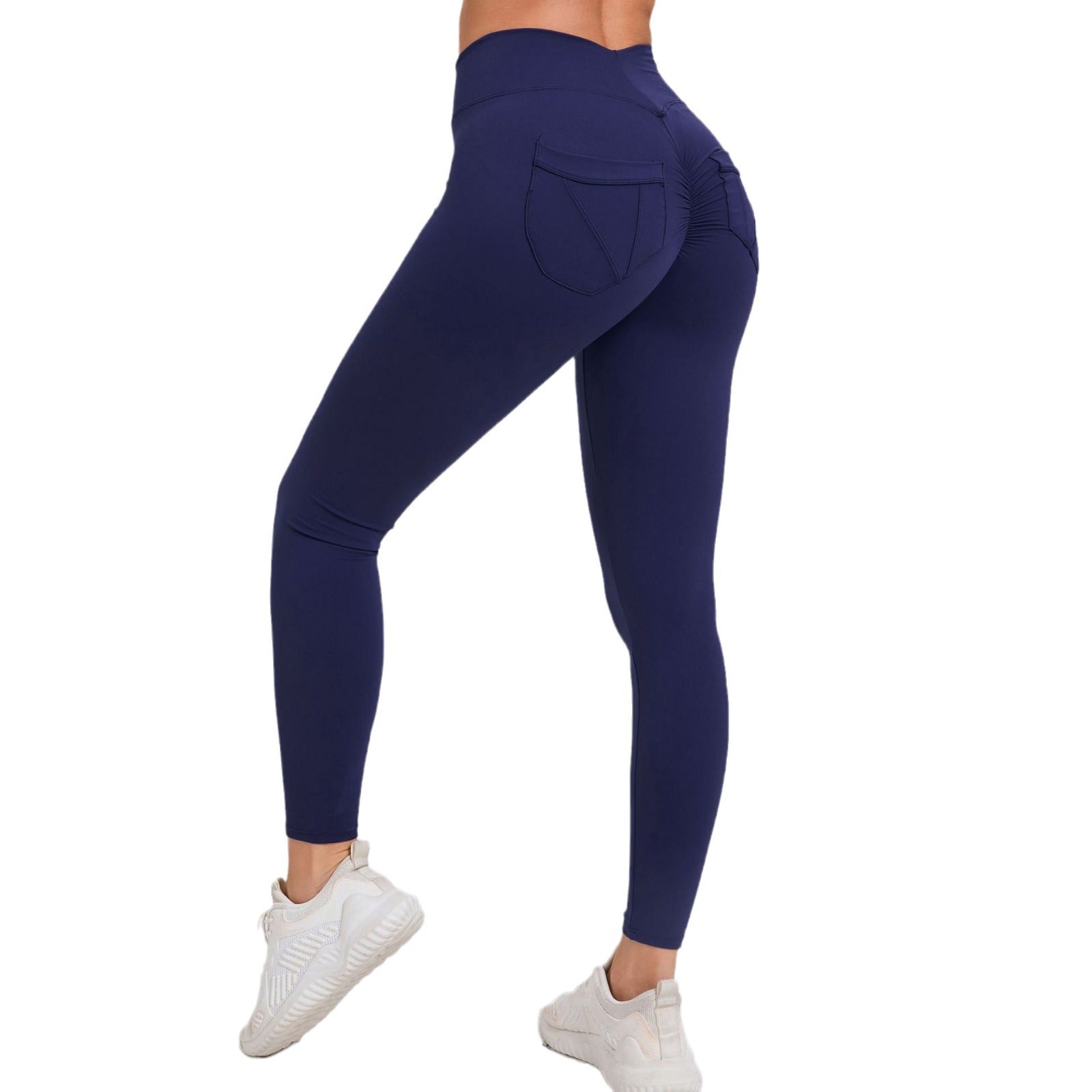 Naked-Feel Quick-Dry Running Leggings with Pockets | High-Waist Booty-Lift Yoga Pants