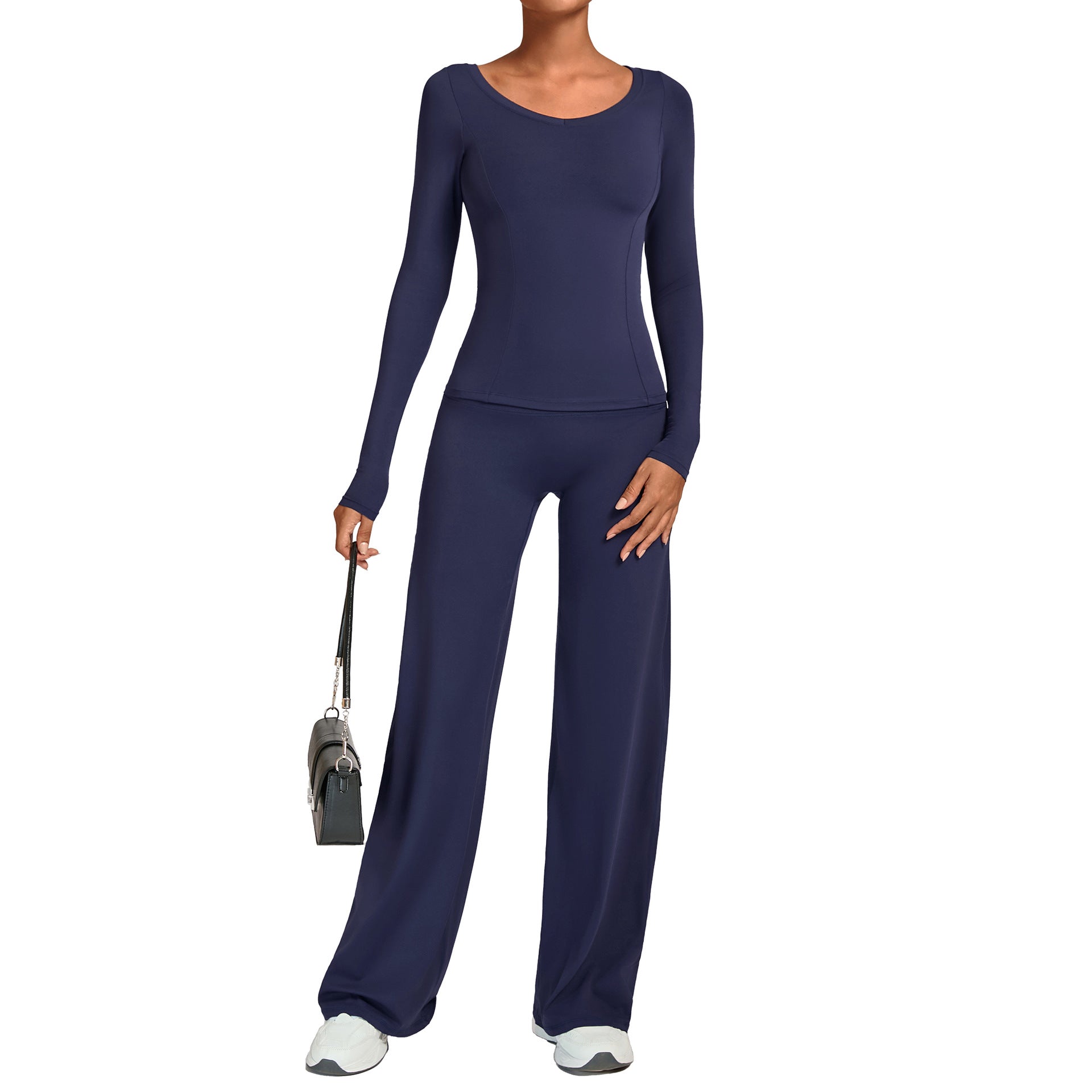 Fall Winter Second-Skin Yoga Set | High-Waist Quick-Dry Running Fitness Outfit